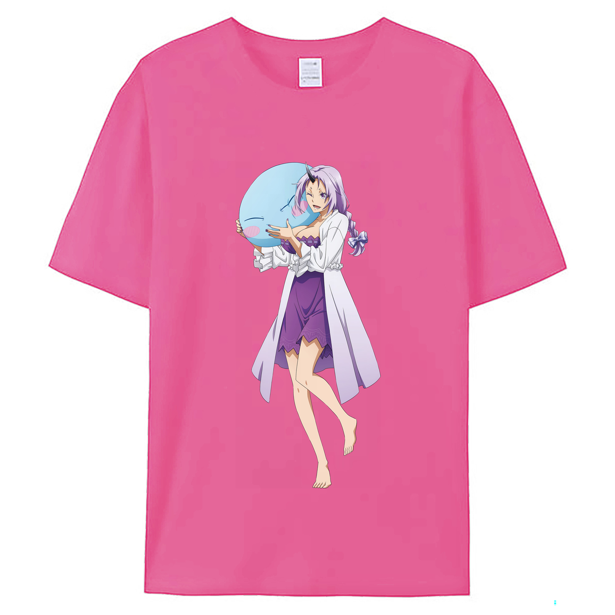 （画像用） 転スラ Regarding Reincarnated to Slime レディースカジュアルプリントTシャツ（綿100％）